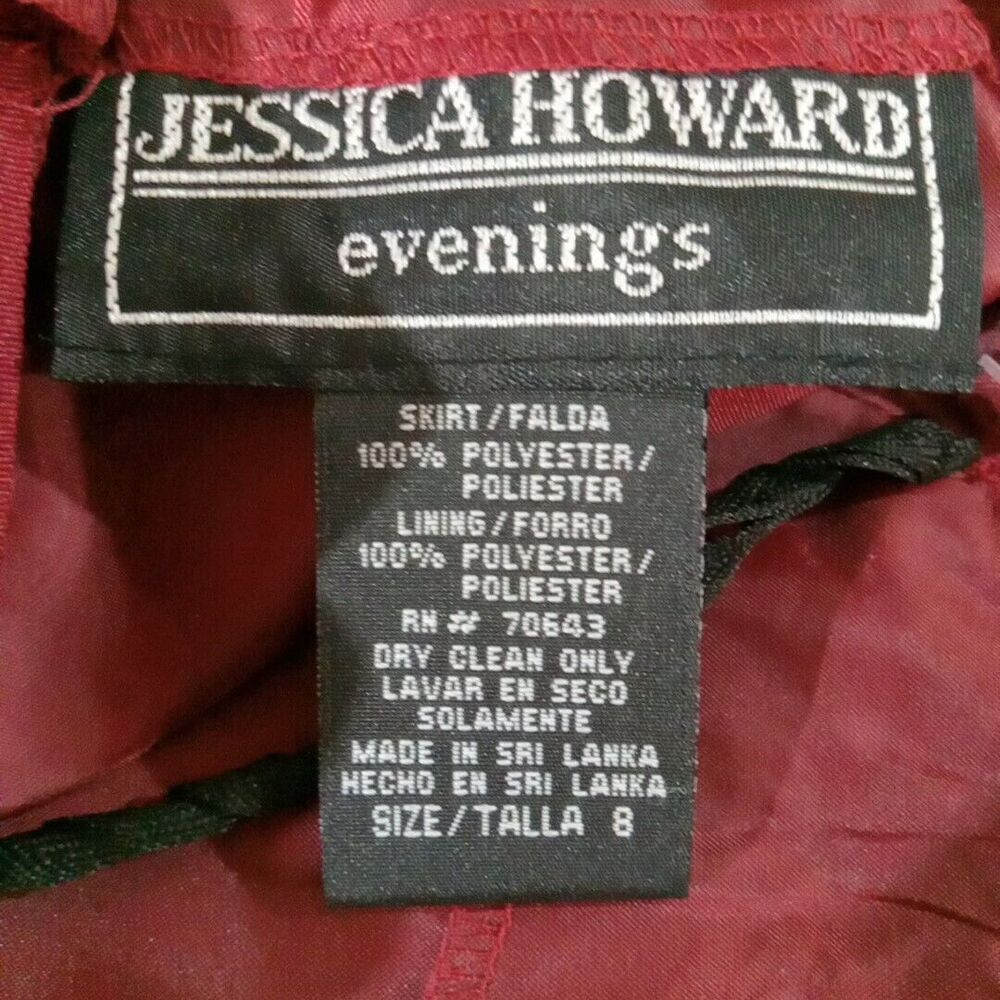 Jessica Howard Evenings Skirt NWT  Women's Size 8 Elastic Waist - Picture 7 of 11